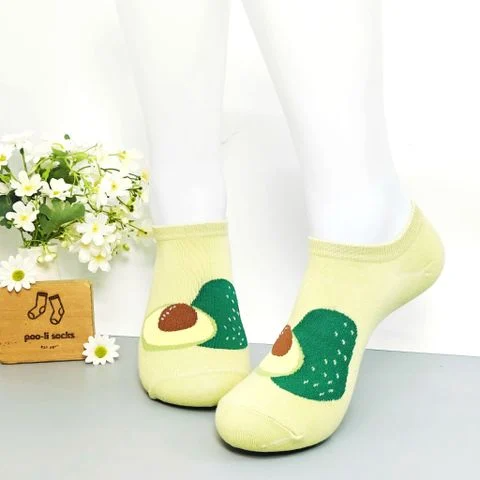 Vớ ngắn họa tiết trái cây bơ