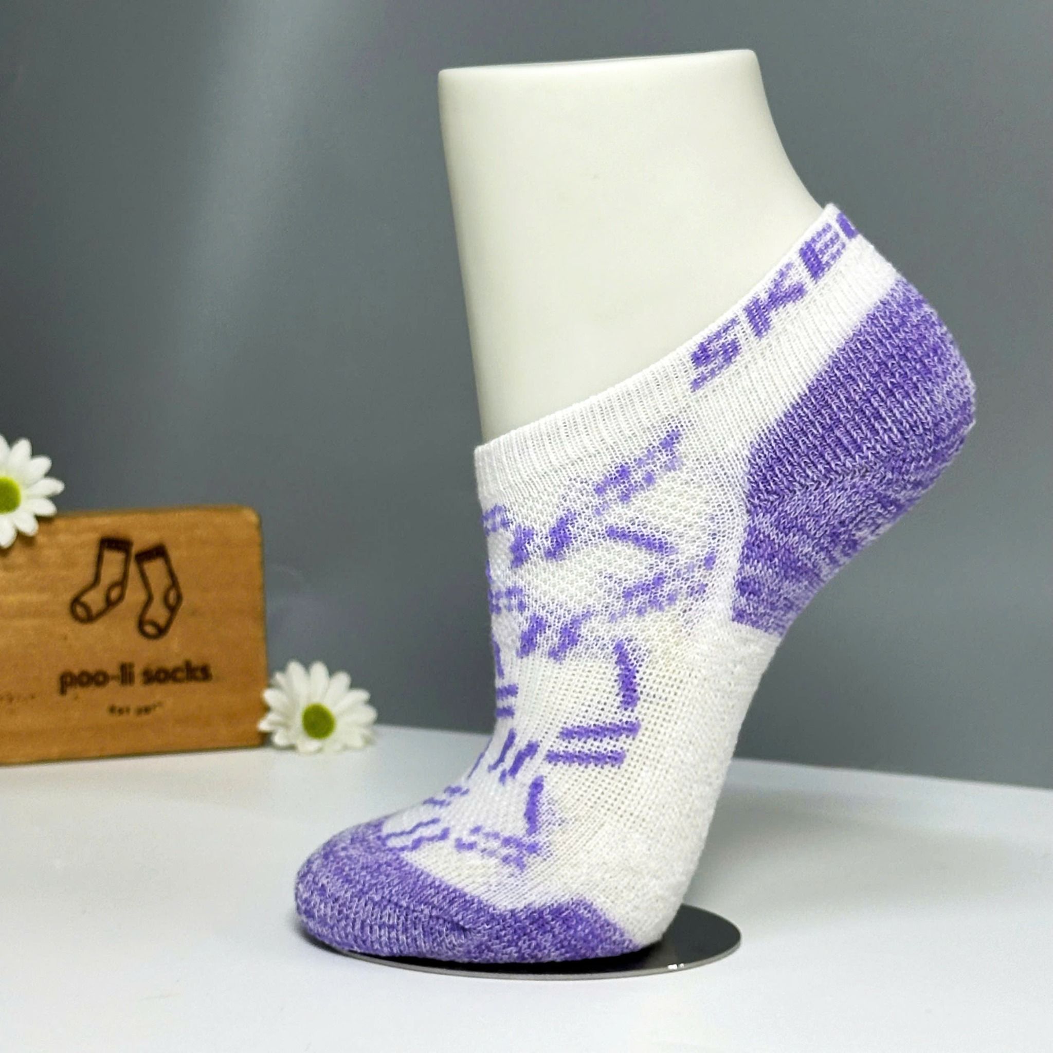 Vớ ngắn trẻ em 0-5 tuổi trắng tím