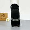 Vớ ngắn trẻ em 0-5 tuổi đen 2 sọc gót
