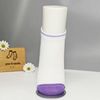 Vớ ngắn trẻ em 0-5 tuổi trắng gót tím cổ sọc tím