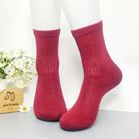 Vớ trung màu trơn đỏ