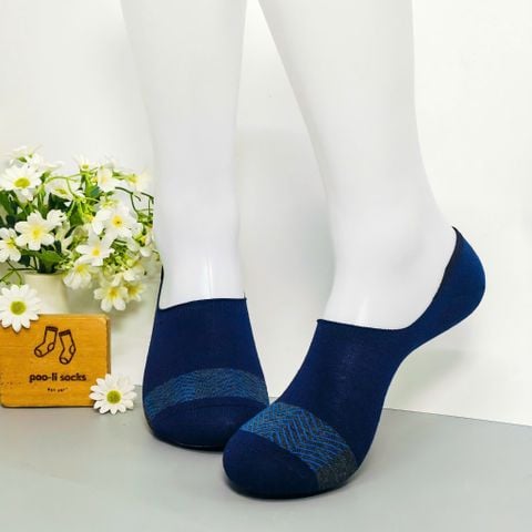  Vớ giấu họa tiết thể thao xanh dương sọc xám xanh dương 