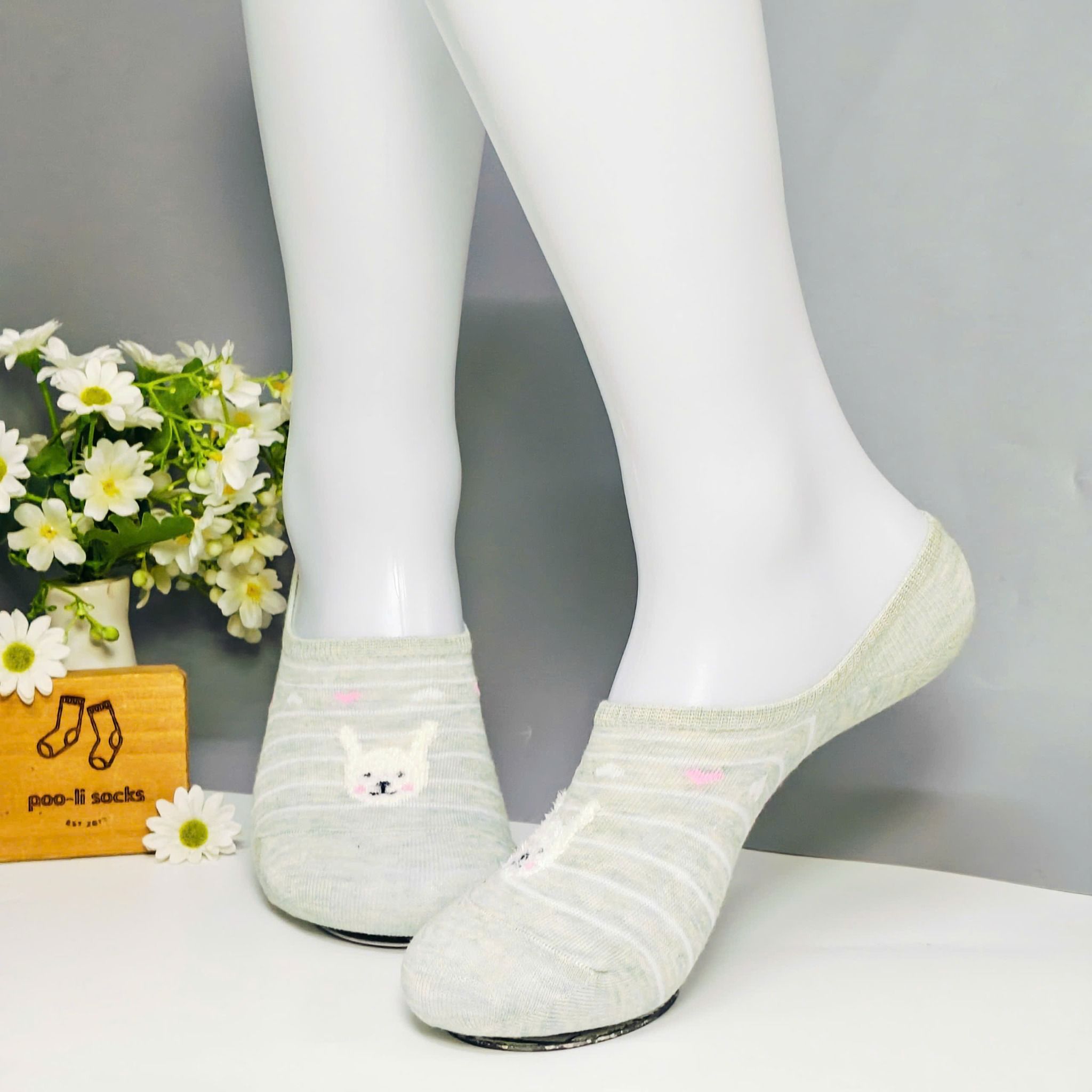 Vớ giấu họa tiết thú cưng xanh lá