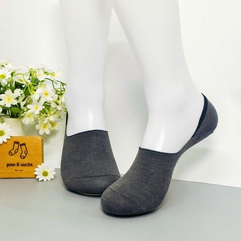 Vớ giấu họa tiết thể thao xám đậm trơn