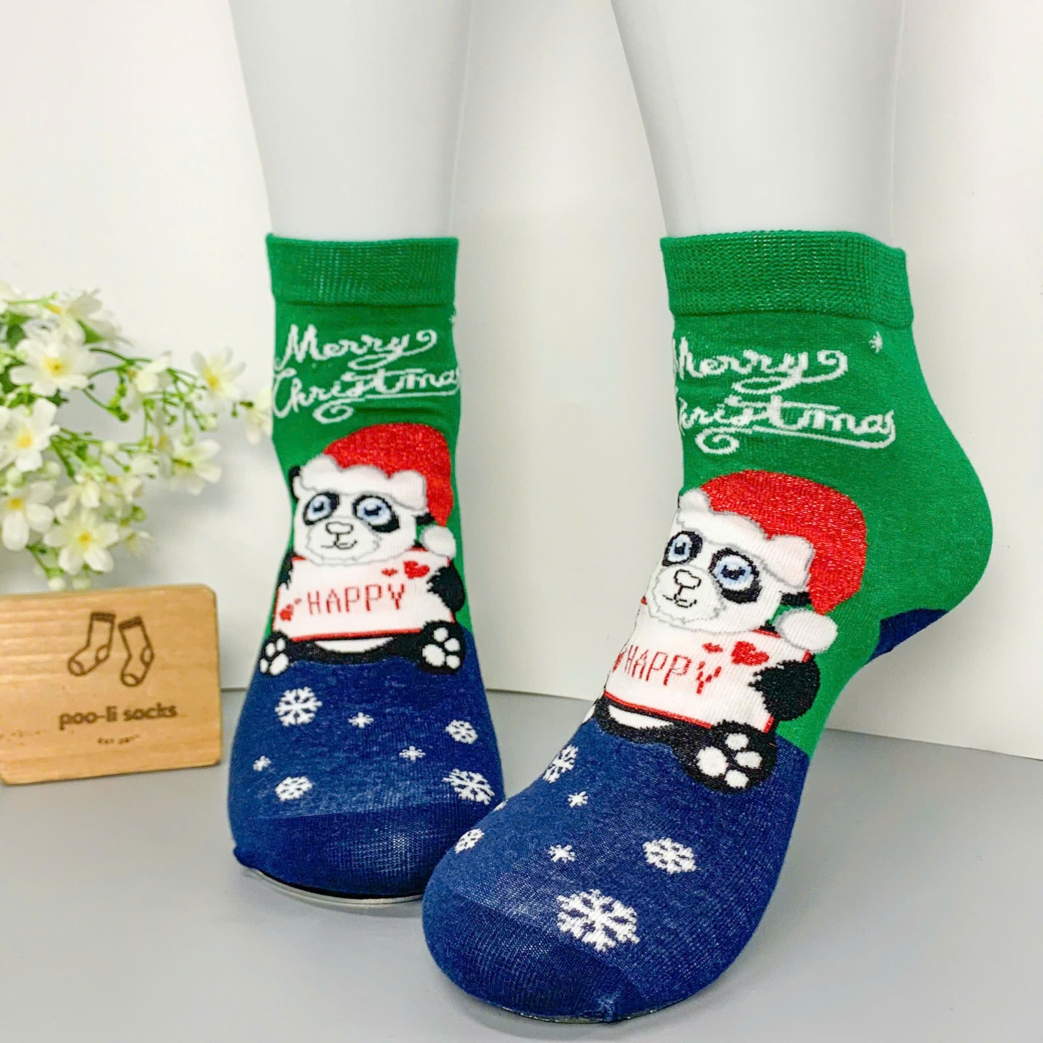 Vớ trung họa tiết giáng sinh - noel