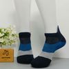 Vớ ngắn thể thao phối màu đen xanh xám