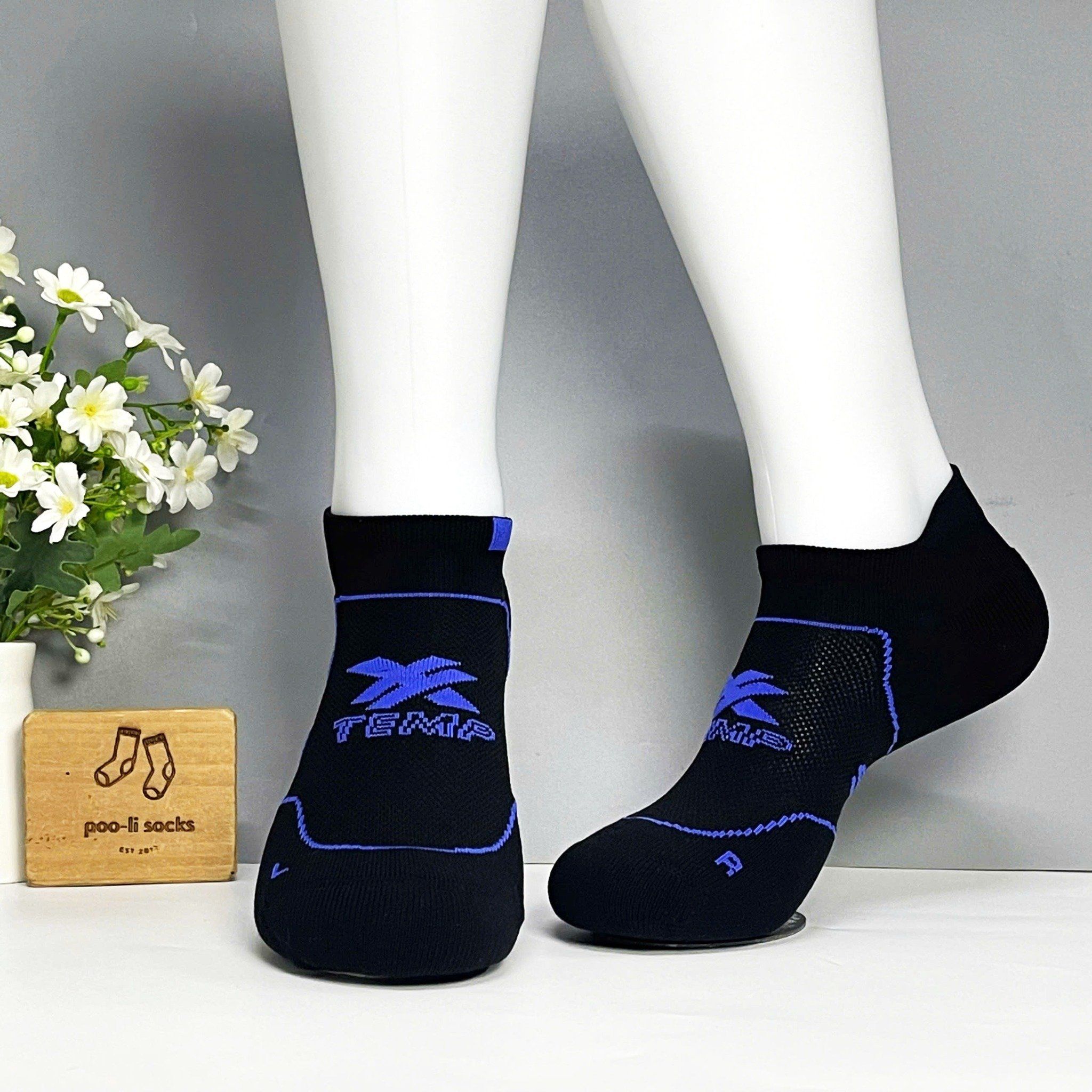 Vớ ngắn thể thao Bond màu đen tím