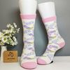 Vớ trung họa tiết giày hồng