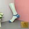 Vớ ngắn màu trắng gót xanh