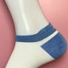 Vớ ngắn màu trắng gót xanh