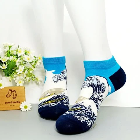  Vớ ngắn họa tiết nghệ thuật sóng lừng 