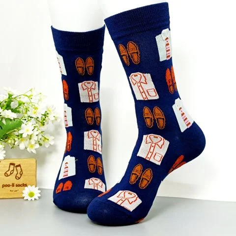 Vớ dài họa tiết sơ mi giày tây