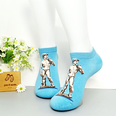 Vớ ngắn họa tiết nghệ thuật tượng khỏa thân