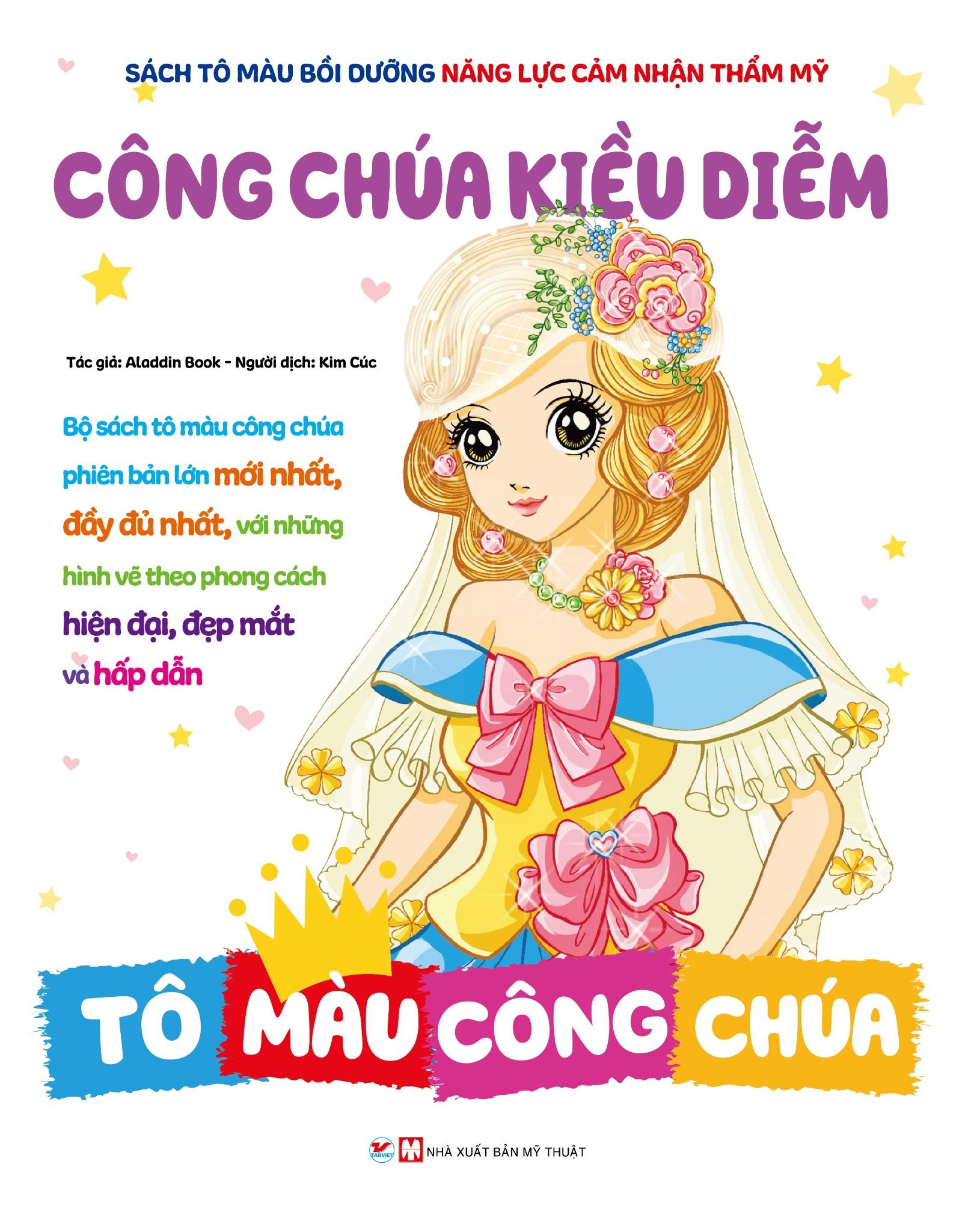 Tranh tô màu công chúa đẹp dễ thương nhất cho bé tập tô