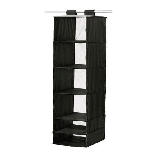 TỦ TREO QUẦN ÁO 6 NGĂN IKEA SKUBB ĐEN