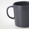 CỐC GỐM TRÁNG MEN ĐÁ DINERA IKEA 300ml - Xám