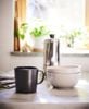 CỐC GỐM TRÁNG MEN ĐÁ DINERA IKEA 300ml - Xám