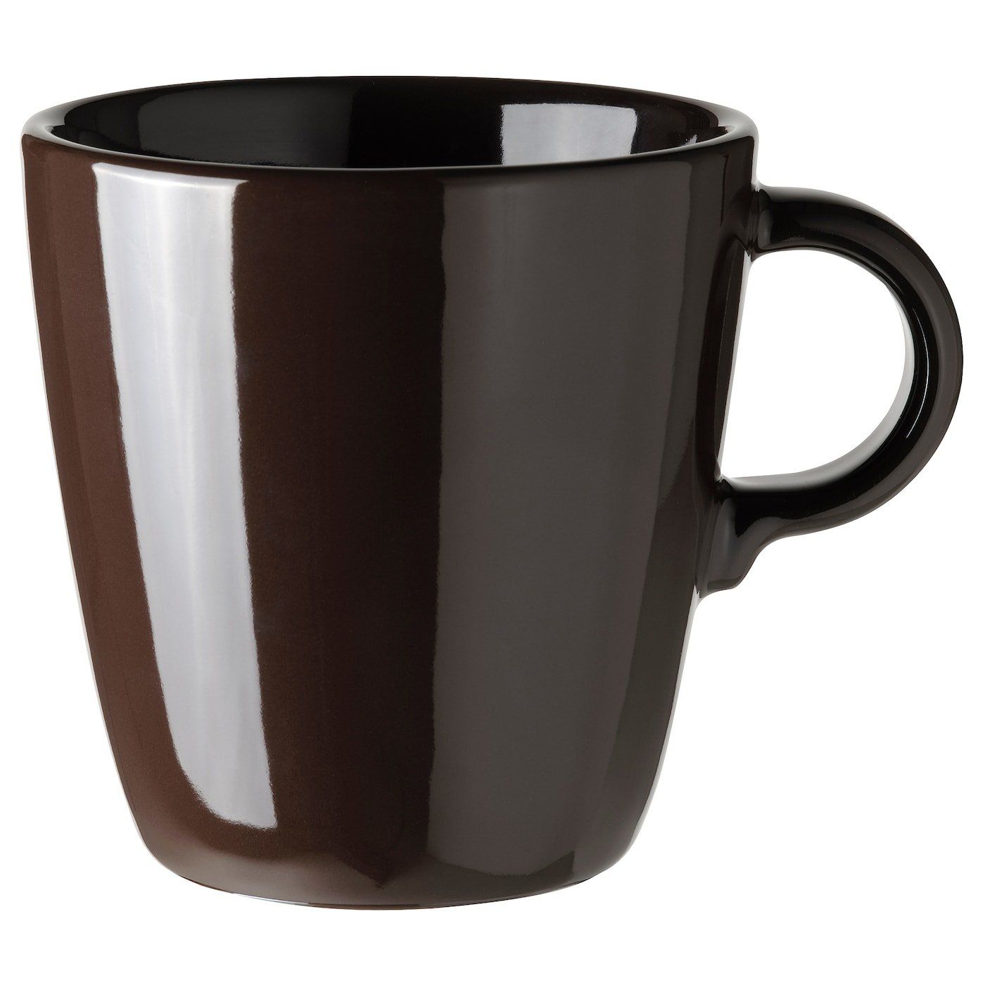 CỐC GỐM TRÁNG MEN ĐÁ 370ml FARGKLAR IKEA - Nâu bóng