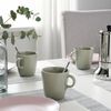 CỐC GỐM TRÁNG MEN ĐÁ 370ml FARGKLAR IKEA - Xanh sáng