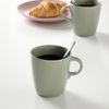 CỐC GỐM TRÁNG MEN ĐÁ 370ml FARGKLAR IKEA - Xanh sáng