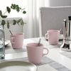 CỐC GỐM TRÁNG MEN ĐÁ 370ml FARGKLAR IKEA - Hồng nhạt