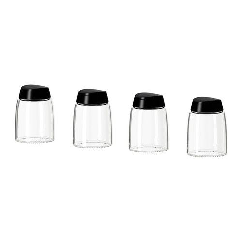 BỘ 4 LỌ ĐỰNG GIA VỊ IKEA 365+ IHÄRDIG