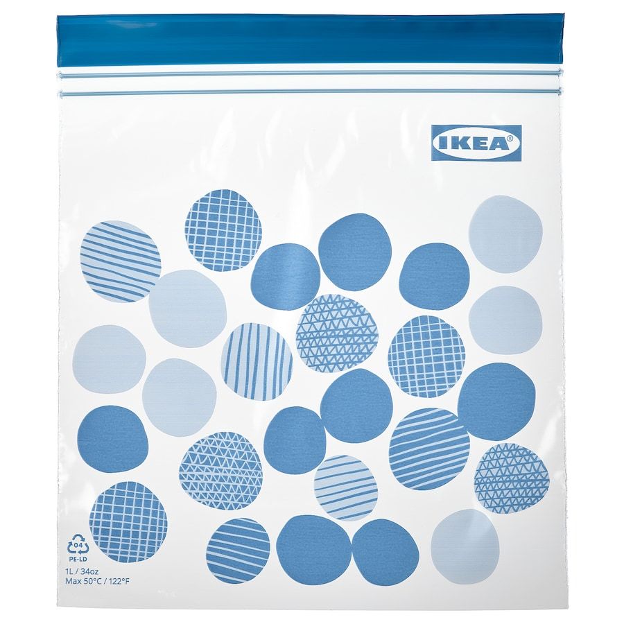 HỘP 25 TÚI ZIP LOCK IKEA ISTAD 1L