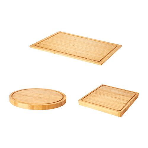 BERGTUNGA Cutting board, set of 2, dark blue/red - IKEA