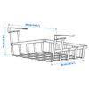 GIỎ KẸP CÀI CẠNH KỆ TỦ BẾP PALYCKE IKEA - ngang thấp