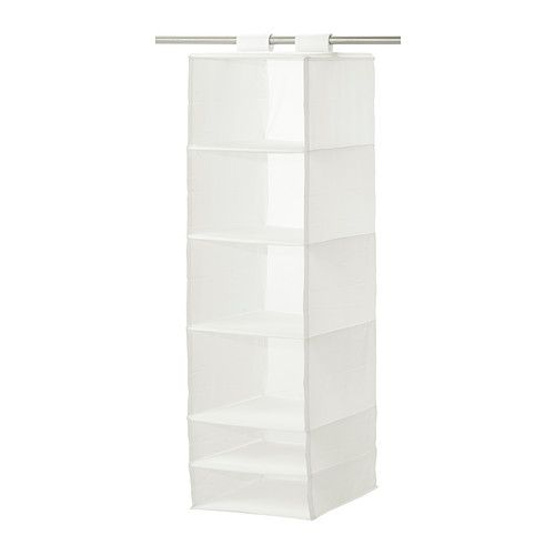 TỦ TREO QUẦN ÁO 6 NGĂN IKEA SKUBB TRẮNG