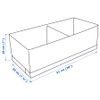 HỘP CHIA QUẦN ÁO STUK IKEA - 20x51x18