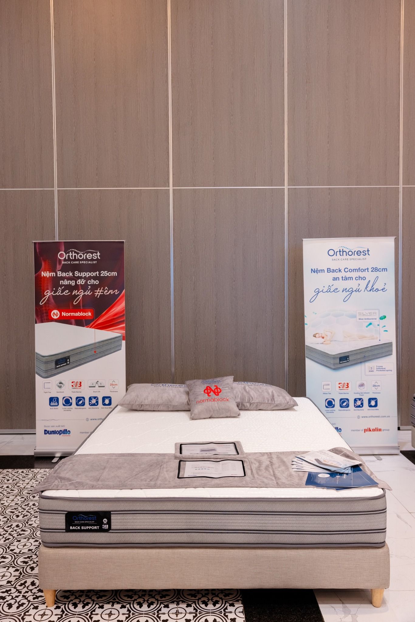 nem lo xo back support orthorest dunlopillo 25cm