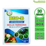  Chế phẩm trừ sâu sinh học BIO-B - Sâu xanh, sâu tơ, rầy, rệp, bọ, nhện... Gói 30gr 