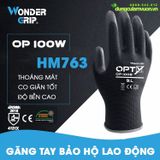  Găng tay bảo hộ lao động Wonder màu đen 