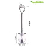  Xẻng làm vườn inox có tay cầm 80cm HM617 