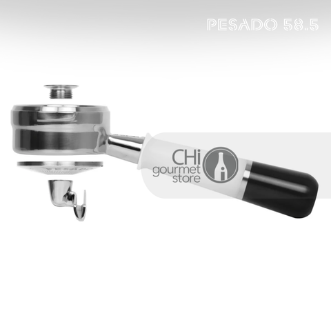 Breville 54mm Tay Pha Cà Phê Có Vòi Pesado HYBRID Double Spouted Portafilter - White/Black