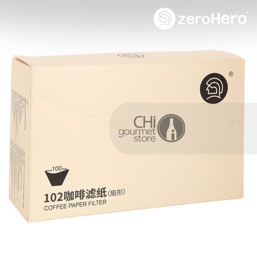 Giấy Lọc Melitta zeroHero 102 Paper Filter-Unbleached, 100pcs