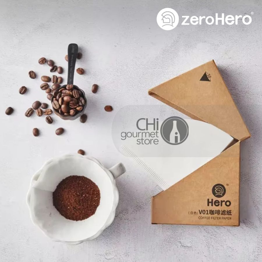 Giấy Lọc V60 zeroHero V01 Paper Filter-unbleached,50pcs
