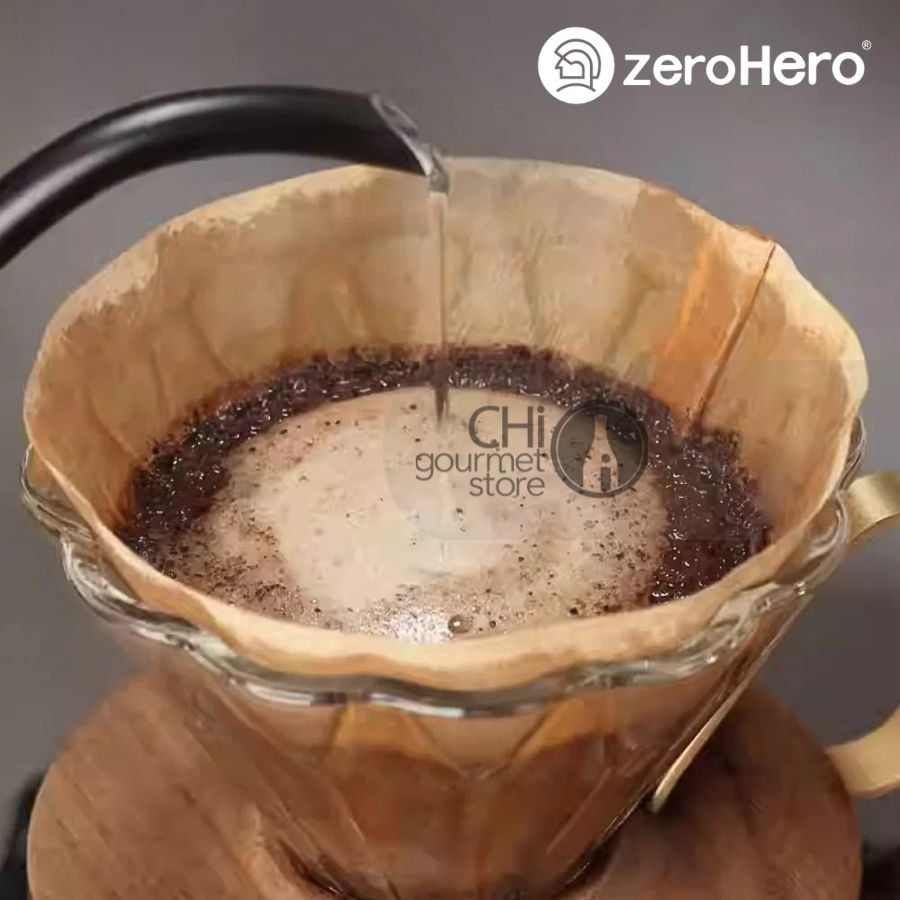 Giấy Lọc V60 zeroHero V02 Paper Filter-Unbleached, 50pcs