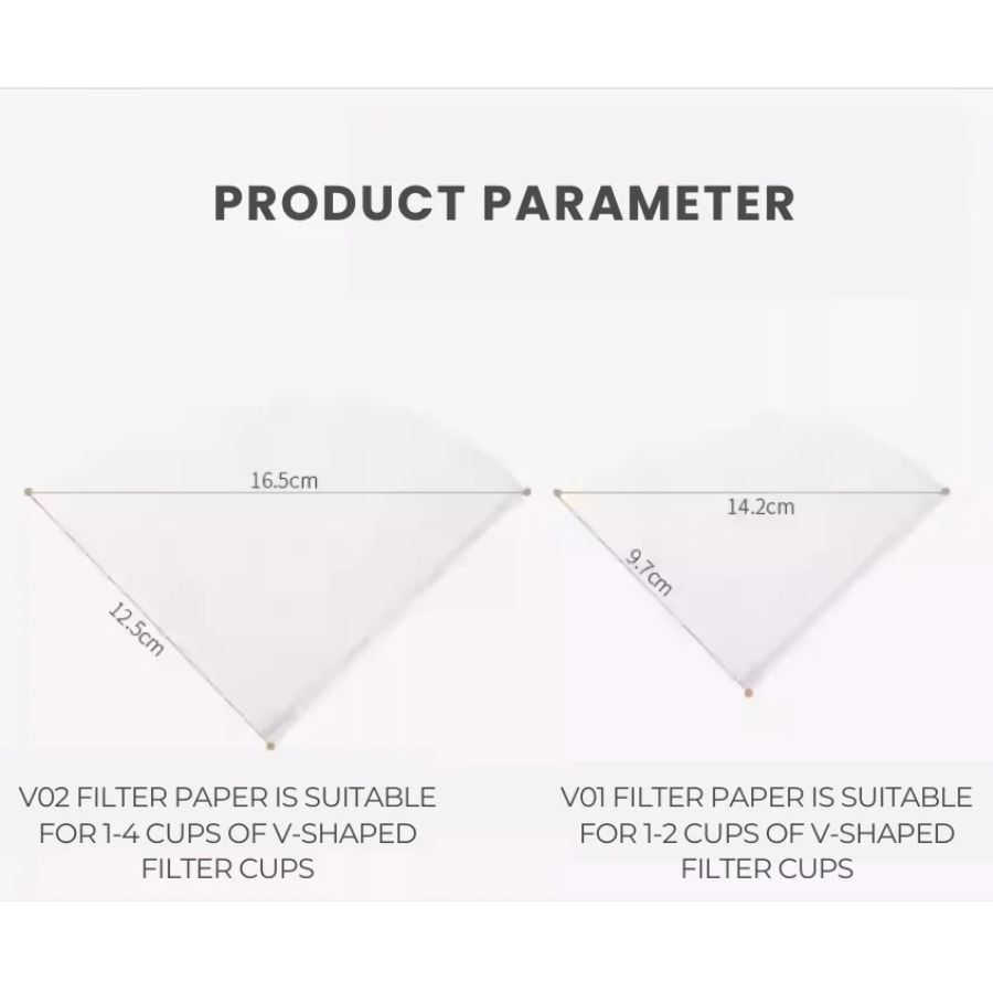 Giấy Lọc V60 zeroHero V02 Paper Filter-Unbleached, 50pcs
