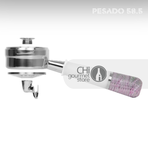 Breville 54mm Tay Pha Cà Phê Có Vòi Pesado HYBRID Double Spouted Portafilter - White/Haze