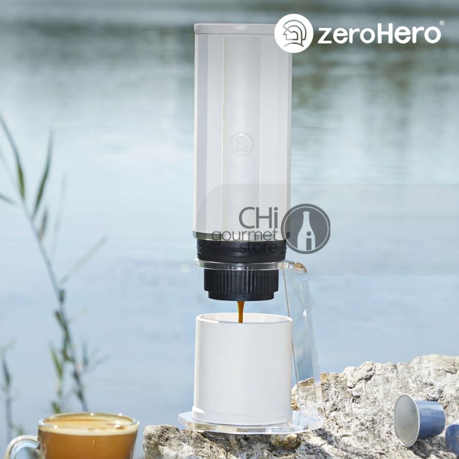 Máy Pha Cà Phê Cầm Tay - Portable Espresso Coffee Maker - Màu trắng