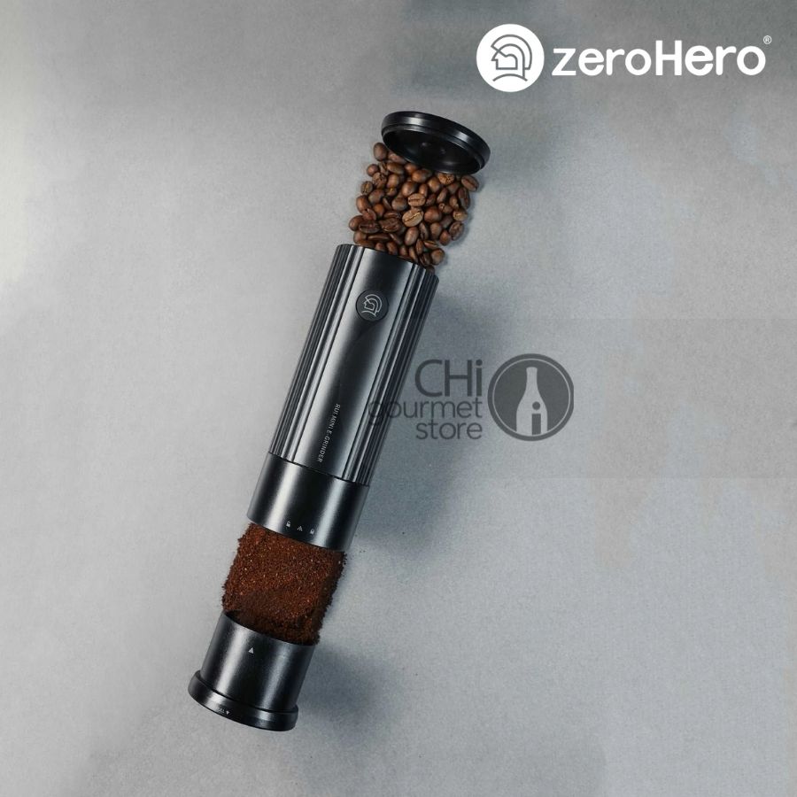 Máy Xay Cà Phê Cầm Tay Mini - Rui Mini E-grinder zeroHero - Màu trắng