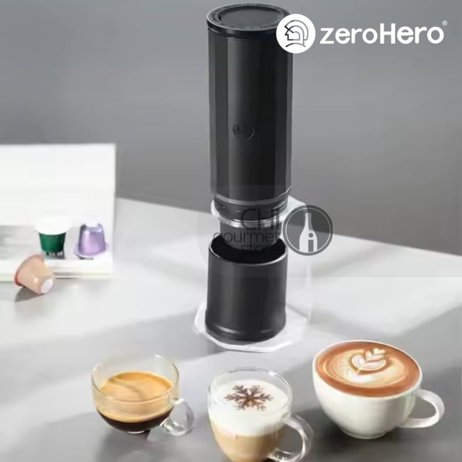 Máy Pha Cà Phê Cầm Tay - Portable Espresso Coffee Maker - Màu đen