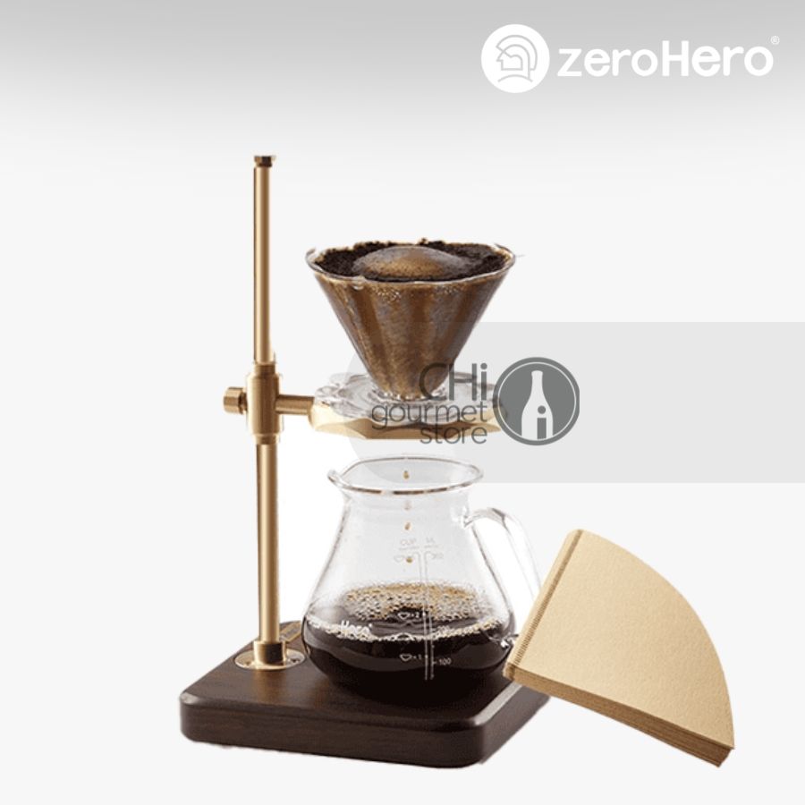 zeroHero Pour Over Support Copper - Giá đỡ hỗ trợ pour cà phê, màu vàng đồng