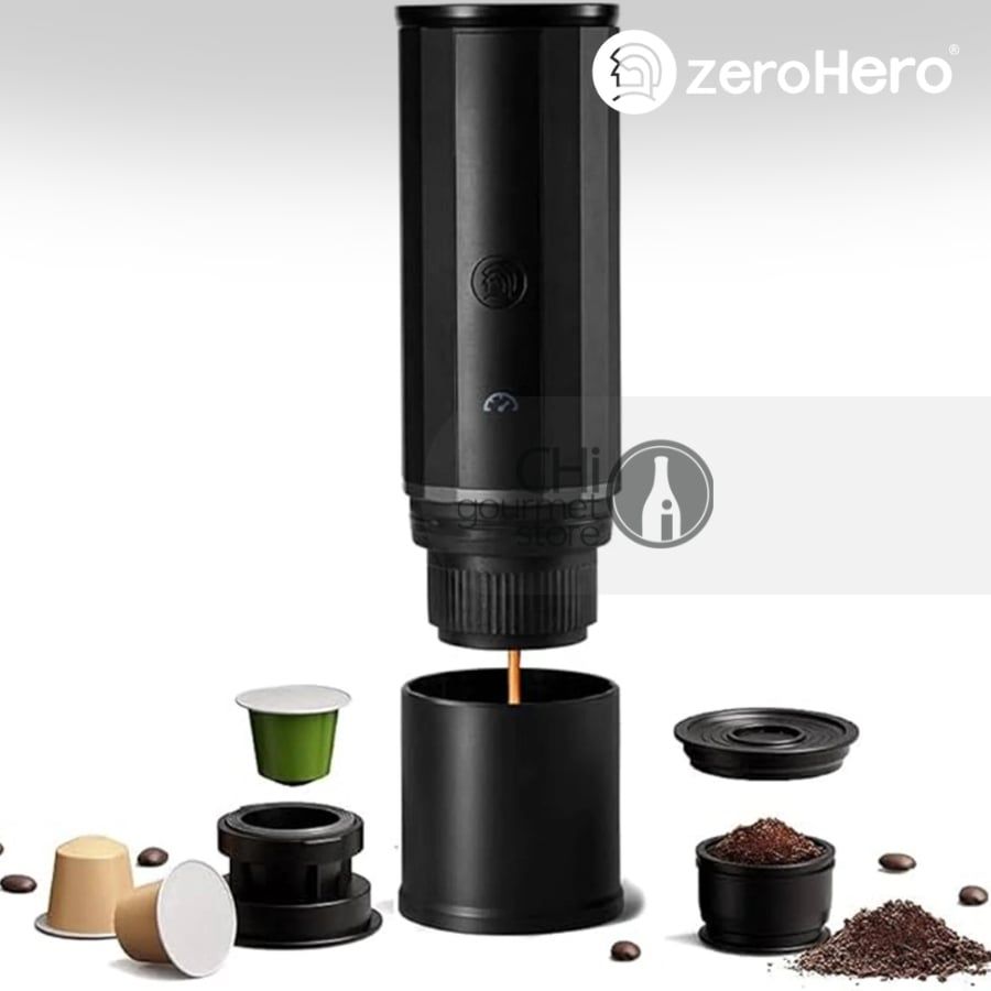Máy Pha Cà Phê Cầm Tay - Portable Espresso Coffee Maker - Màu đen