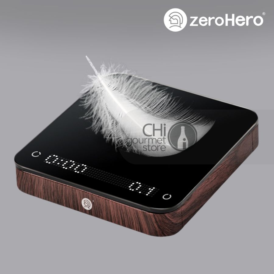 Cân điện tử thông minh Linzhi - zeroHero Coffee scales Walnut (Màu Gỗ)