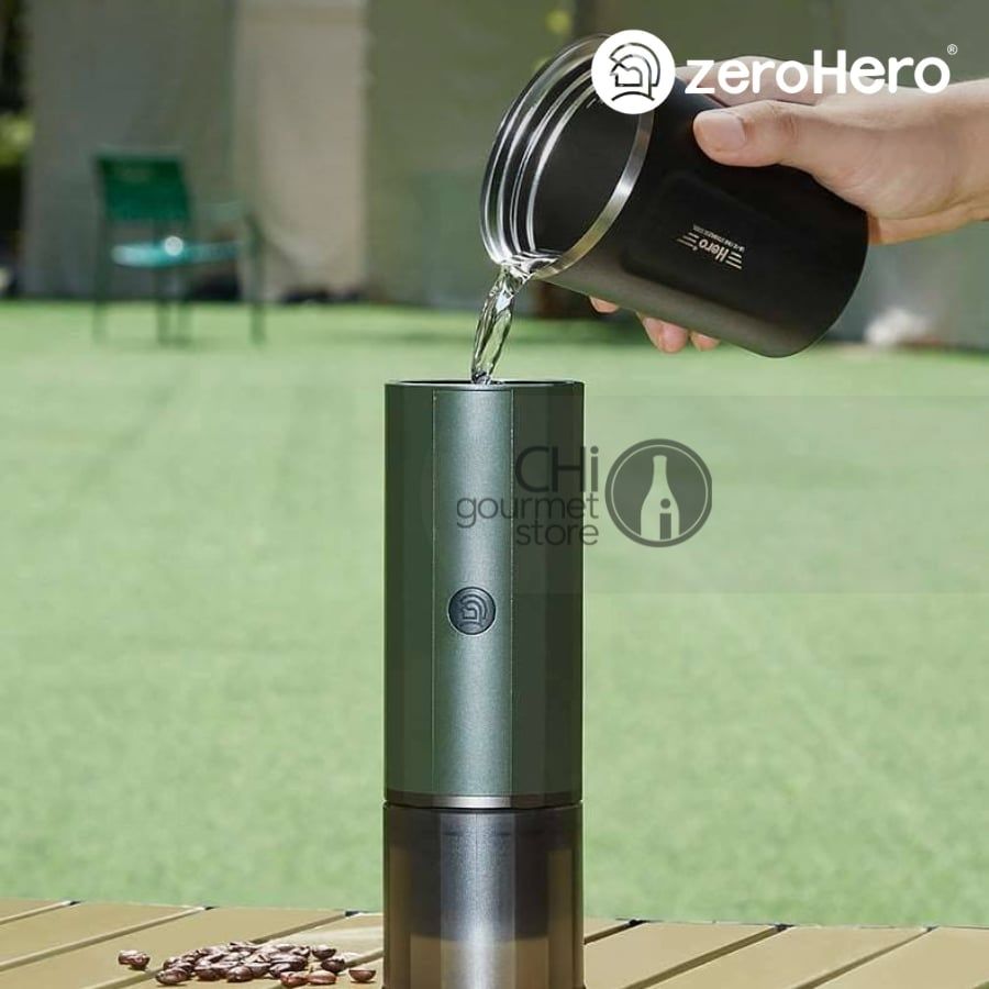 Máy Pha Cà Phê Cầm Tay - Portable Espresso Coffee Maker - Màu đen