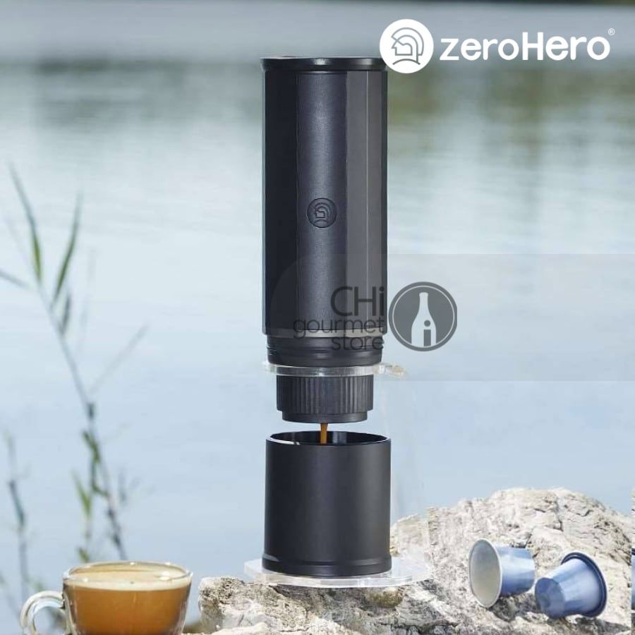 Máy Pha Cà Phê Cầm Tay - Portable Espresso Coffee Maker - Màu đen