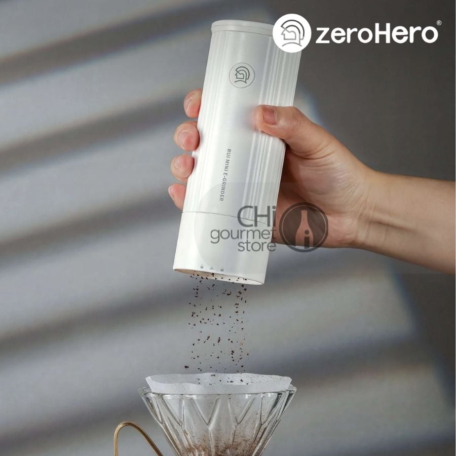 Máy Xay Cà Phê Cầm Tay Mini - Rui Mini E-grinder zeroHero - Màu đen